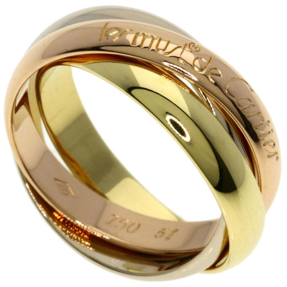 CARTIER Authentic 18k Gold Trinity Ring #51
